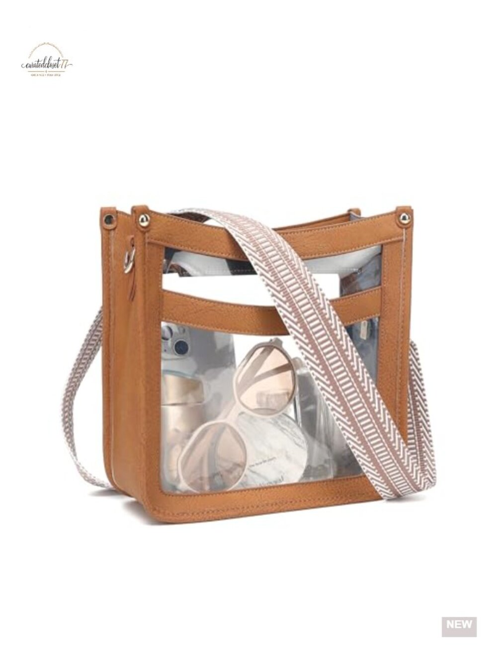 Clear Crossbody Bag - Stadium Approved with Guitar Strap for Events